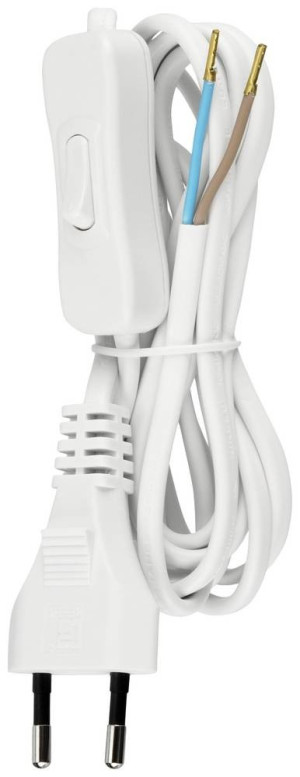 REV 0505680555 Strom Anschlusskabel Wei 2m