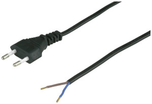 REV 0505625555 Strom Anschlusskabel Schwarz 2m