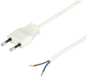 REV 0505624555 Strom Anschlusskabel Wei 2m