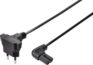 Sygonix SY-5043506 Strom Netzkabel Schwarz 5.00m