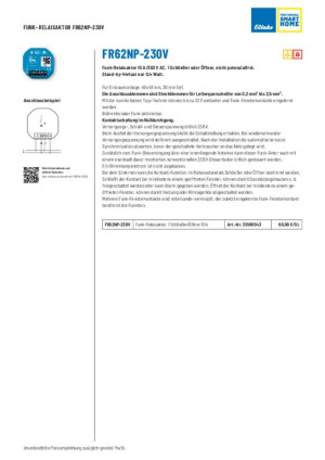 Eltako FR62NP-230V Aktor Unterputz