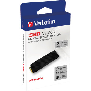 Verbatim Vi7000 2TB Interne M.2 PCIe NVMe SSD 2280 PCIe 4.0 x4 Retail