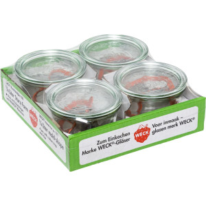 WECK Sturzglas 0,25l 4er Pack