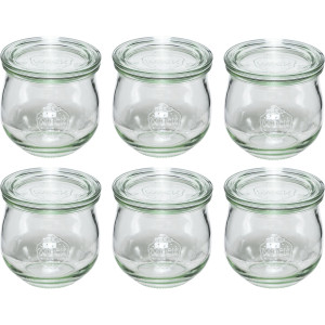 WECK Tulpenform-Glas 370ml 6er Pack