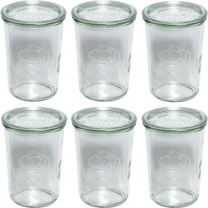 WECK Sturzglas 850ml 6er Pack