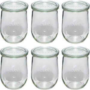 WECK Tulpenform-Glas 1062ml 6er Pack