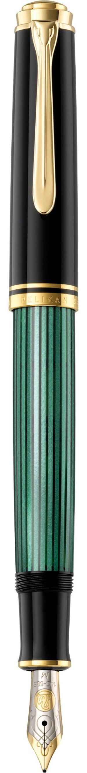 Pelikan 980037 Fllhalter Souvern 600, Schwarz-Grn, Feder