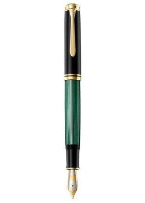 Pelikan 987594 Fllhalter Souvern 1000, Schwarz-Grn, Feder