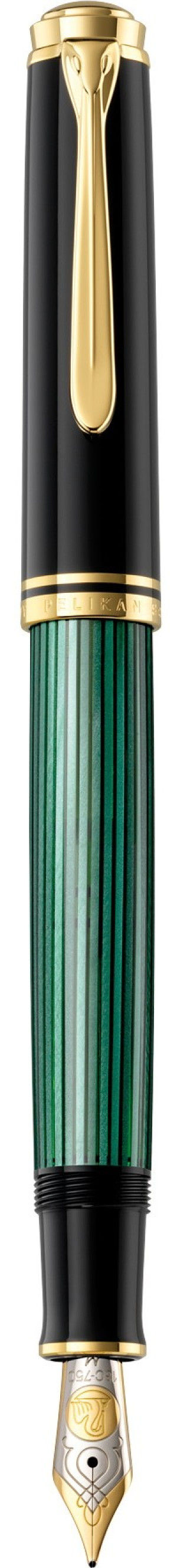 Pelikan 995712 Fllhalter Souvern 800, Schwarz-Grn, Feder