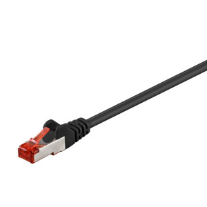 Goobay 10m CAT 6 Patchkabel, S/FTP (PiMF), Schwarz