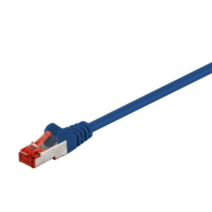 Goobay 68267 cble de rseau Bleu 1 m Cat6 S/FTP (S-STP) - Goobay