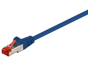 Goobay 10m CAT 6 Patchkabel, S/FTP (PiMF), blau