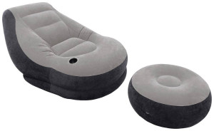 Intex 68564NP Sessel UltraLounge inkl. Ottomane Grau