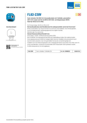 Eltako FL62-230V Lichtmodul Unterputz