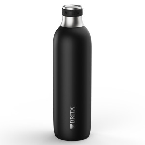 Brita sodaTRIO Edelstahlflasche schwarz gro