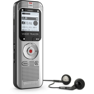 Philips DVT2015 Digitales Diktiergert Aluminium, Schwarz