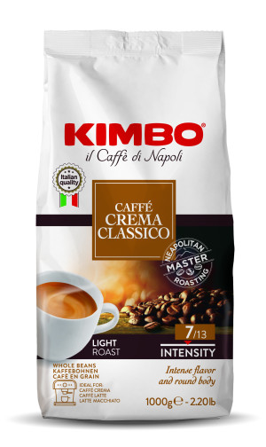 Kimbo - CaffeCrema Classico ganze Kaffeebohnen 1kg