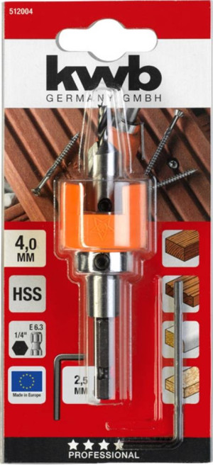 Kwb 512004 Holz-Spiralbohrer 1 Stck 4mm 1St.