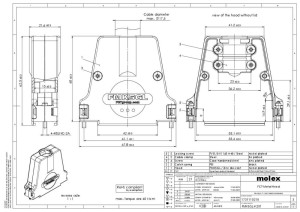 Molex 1731110218 D-SUB Gehuse 1St.