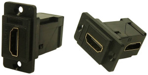 Cliff CP30753 HDMI-Adapter Buchse, Einbau Schwarz 1St.