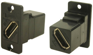 Cliff CP30688 HDMI-Adapter Buchse, Einbau Schwarz 1St.