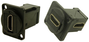 Cliff CP30253 HDMI-Adapter Buchse, Einbau Schwarz 1St.