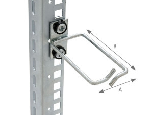 Triton Kabelrangierbgel, Metall, gerade 40x80mm