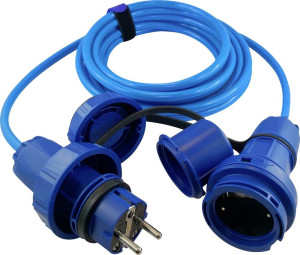 HAWA R7035 Strom Verlngerungskabel 16A Blau 10.00m H07BQ-F 3G 1,5mm