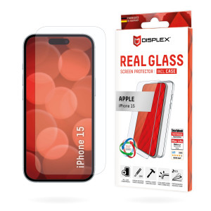 E.V.I. DISPLEX Real Glass + Case Set iPhone 15