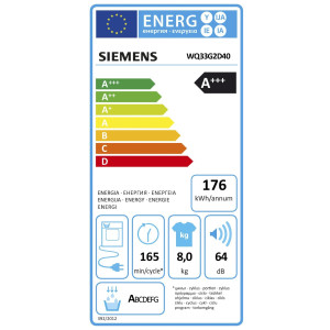 Siemens WQ33G2D40 Wschetrockner