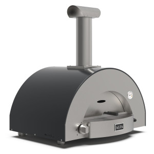 Alfa Forni Classico 2 Pizze Hybrid Schiefer Grau