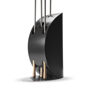 Alfa Forni Schaufelhalter Vela Silber Schwarz