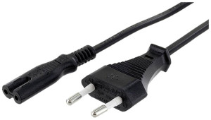 Econ connect NK8SW1,2 Strom Netzkabel Schwarz 1.2m