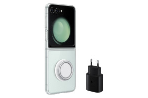 Samsung Starter Pack fr Galaxy Flip5, Transparent - Passend fr