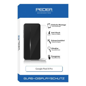 PEDEA Display-Schutzglas Google Pixel 8 Pro - Passend fr Google
