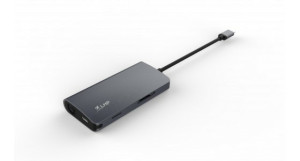 LMP 8 Port USB-C mini Dock space grau