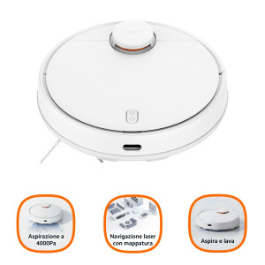 Xiaomi S10 Mi Robot Saugroboter mit Wischfunktion, Wei