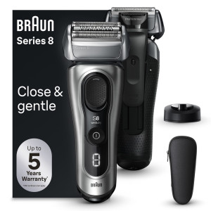 Braun Series 8 Rasierer 8517s mit 4+1 Scherkopf, silber