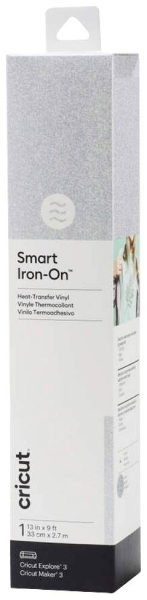 Cricut Smart Iron-On Folie Glitzereffekt, Silber