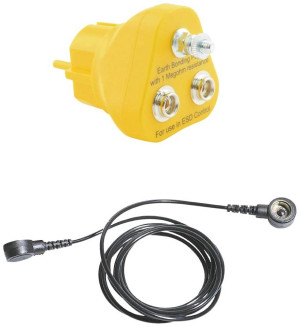 Bernstein Tools ESD-Erdungskabel Gelb, Schwarz