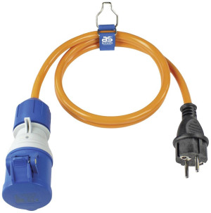 AS Schwabe 62434 Strom Adapterkabel 16A Orange 1.5m H07BQ-F 3G 2,5m
