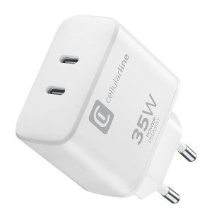 Cellularline Dual Port Travel Charger 35W White