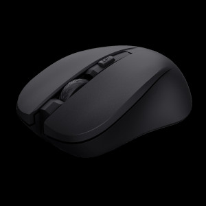 Trust MYDO SILENT Maus Funk Optisch Schwarz 4 Tasten 1800 dpi