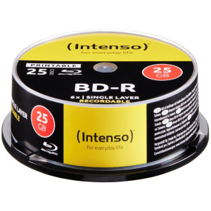 Intenso 5101114 Blu-ray BD-R SL Rohling 25GB 25 St. Spindel Bedruckbar