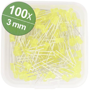 Quadrios LED-Sortiment Gelb 3mm 20mA 2.0V
