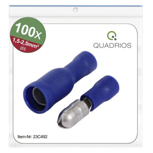Quadrios 23C492 Rundstecker 1.5m 2.5m Blau 100St.