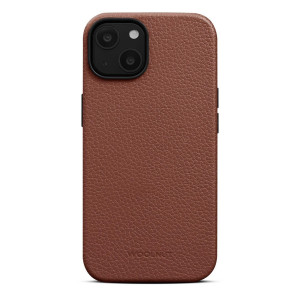 Woolnut Ledercase fr iPhone 14, cognac