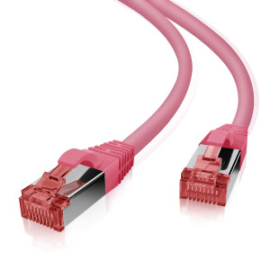 Patchkabel S/FTP Cat 6 magenta 30,0 m