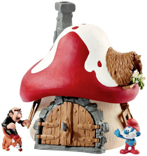 schleich Schtroumpfs Maison des avec 2 figurines - schleich