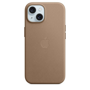 Apple Feingewebe Case mit MagSafe fr Apple iPhone 15, tonbraun